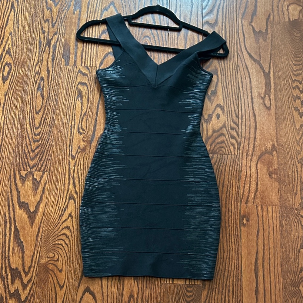 Guess Black and Silver Mini Dress